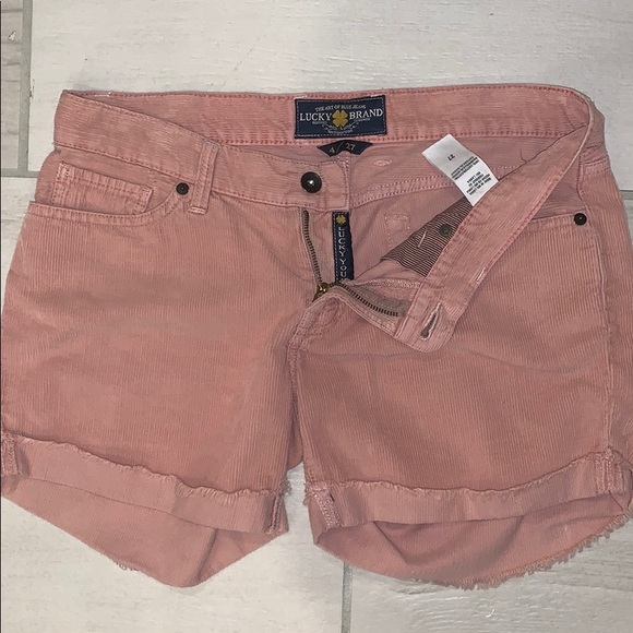 Lucky Brand Pants - Lucky brand corduroy peach shorts